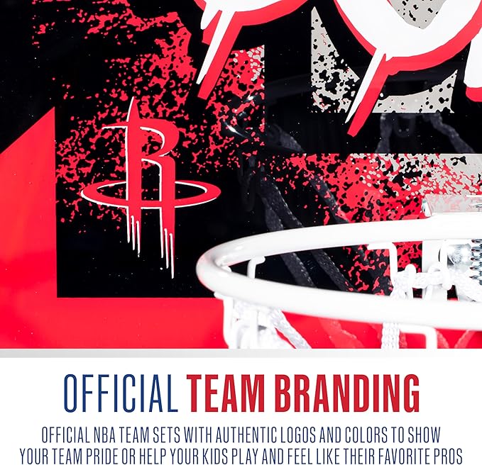 Franklin Sports NBA Team Over the Door Basketball Hoops - Kids Indoor Mini Basketball Hoop + Ball Set - NBA Fan Mini Hoops