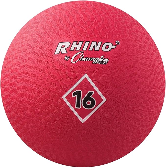 Champion Sports Playground Ball – Durable High-Bounce Ball, Sizes 5", 6", 7", 10", 13" & 16" for Gym, Recess & Play