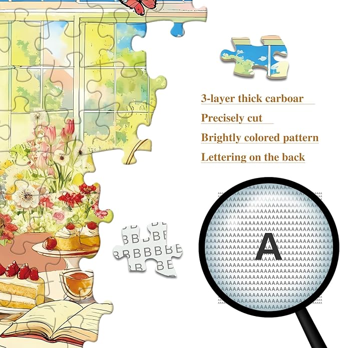 Puzzles for Adults 1000 Pieces Jigsaw Puzzles Impossible Puzzle with Letters on Back Scene Landscape Puzzle Fun Gift for Adults(27.56x19.7 Inch)