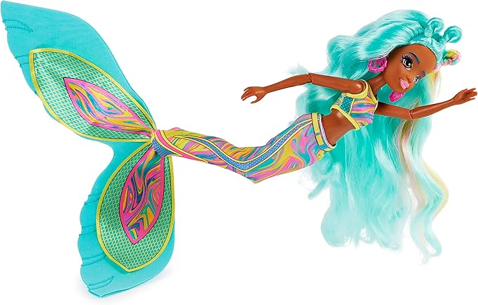 MERMAID HIGH, Spring Break Oceanna Mermaid Doll & Accessories with Removable Tail and Color Change Hair Streaks, Kids Toys for Girls Ages 4 and up