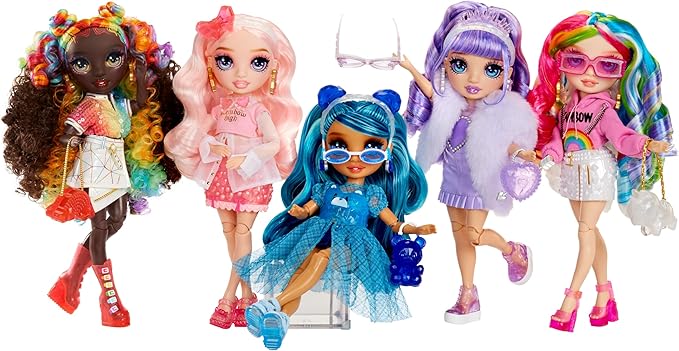 Rainbow High Creative Crystals Bella - Pink 11” Fashion Doll with Crystal Accessory Make It Kit, Ring for You, DIY, Crafts, Resin Play, Kids Gift 8+