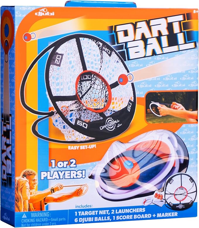 Djubi Dartball, Best Gifts for Kids and Teens All Ages 8 & Up - Slingshot Outdoor Beach, Lawn, & Tailgating Family Game - Toys Gifts for 8 9 10 11 12 13 Year Old Boys