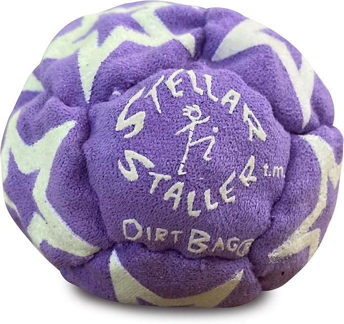DIRTBAG All Star Footbag 3 Pack with Pouch, 100% Handmade, Premium Quality, Bright Vivid Colors, Signature Carry Bag