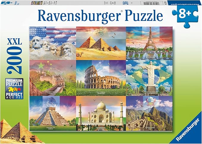 Ravensburger Monuments of The World 200 Piece Jigsaw Puzzle for Kids Age 8+