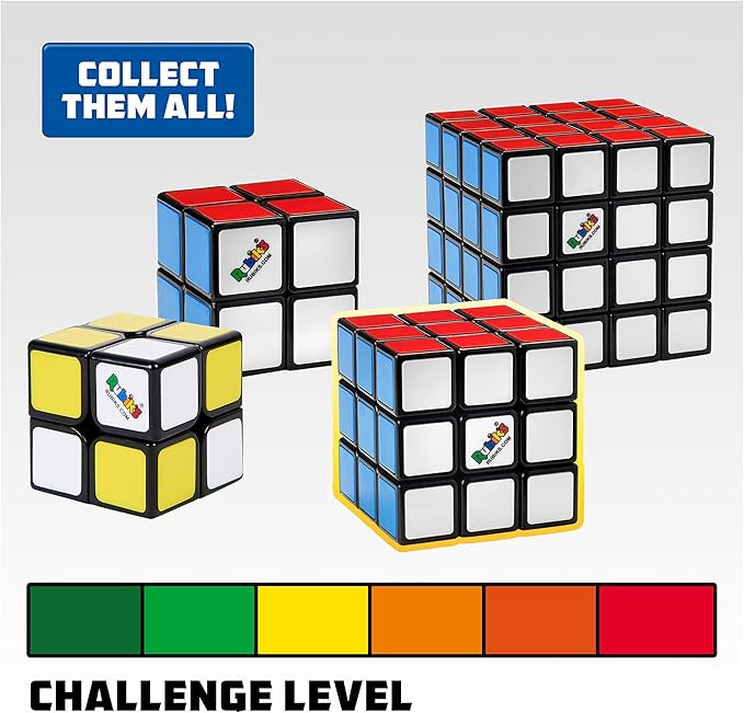Rubik’s Cube, Original 3x3 Cube with Removable Stickers for Customization in Fun Patterns, Problem-Solving Brain Teaser, Classic Color-Matching Puzzle, Fidget Toy, Sensory Puzzle for Ages 8 & Up