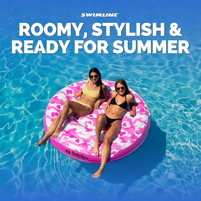 SWIMLINE SOLSTICE 16156 Camo Print Inflatable Pool Island