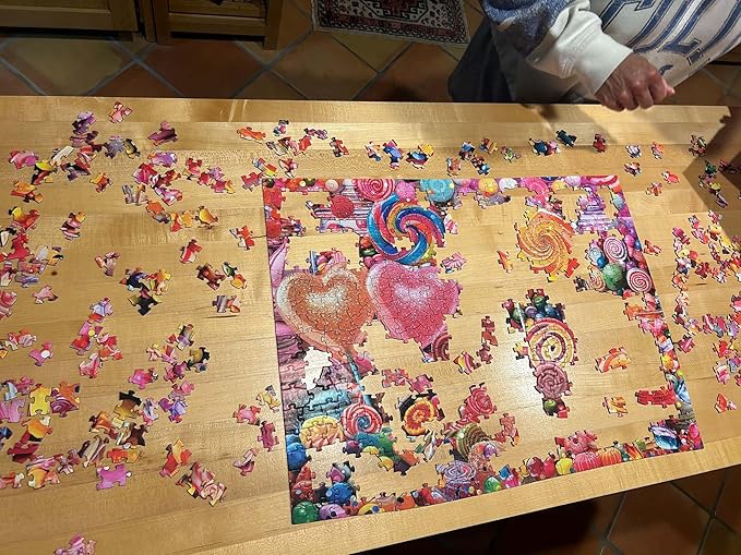 Crown Point Graphics Candy Shop 500 Piece Jigsaw Puzzle, Soft Touch Design, Made in USA