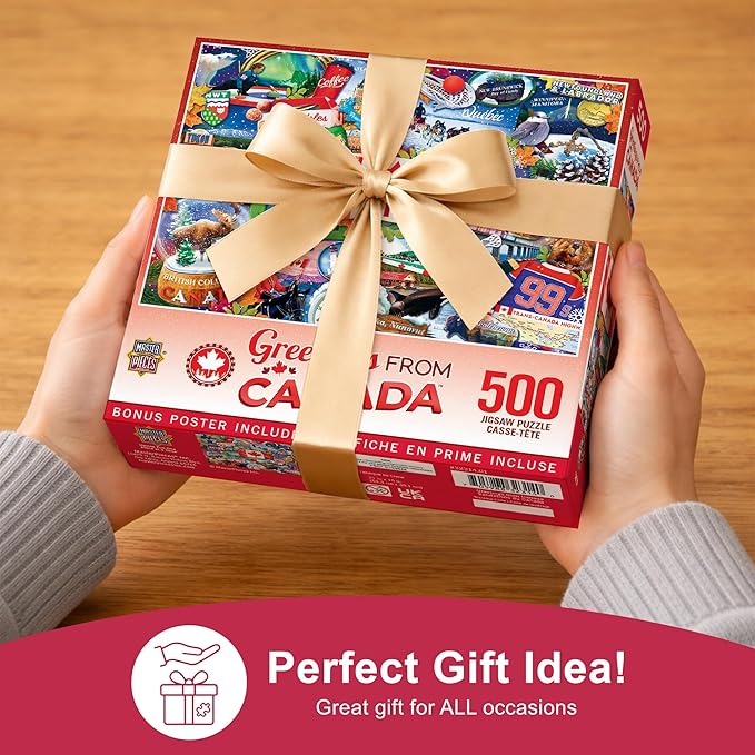 MasterPieces 550 Piece Jigsaw Puzzle for Adults and Family - Greetings from Canada - 18"x24"