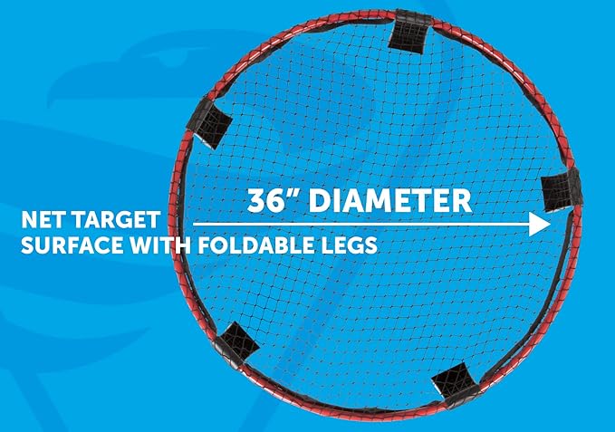Triumph Sports Triumph Rallyball - Includes Net Target, Two 3.5" Balls, One 5" Ball, Inflating Pump and Carry Bag