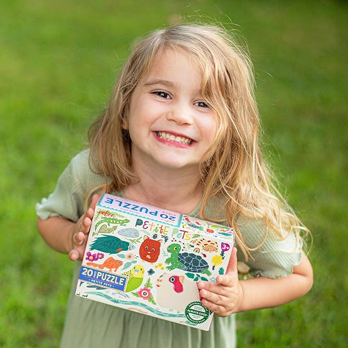 eeBoo 20 Piece Jigsaw Puzzle - Petie Forest Children's Puzzle Animal Themed, Large Pieces for Small Hands to Develop Motor Skills