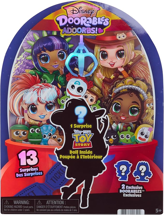 Disney Doorables ADOORBS Toy Story Superfan Doll, UNbox 10 Mini Accessories, 2 Exclusive Figures, Fun Play Area, Toy Gift for Collectors, Fans, Tweens, Girls & Kids 5+ by Just Play