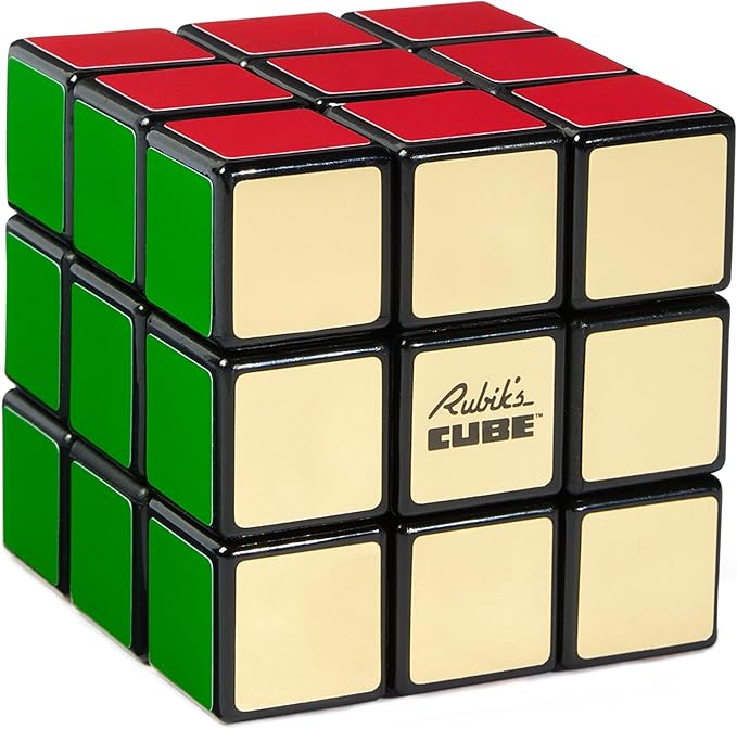 Rubik’s Cube, Special Retro 50th Anniversary Edition, Original 3x3 Cube Collectible & Desk Décor, Problem-Solving Brain Teaser, Fidget Toy, Sensory Puzzle for Adults, Teens, Kids, for Ages 8 & Up