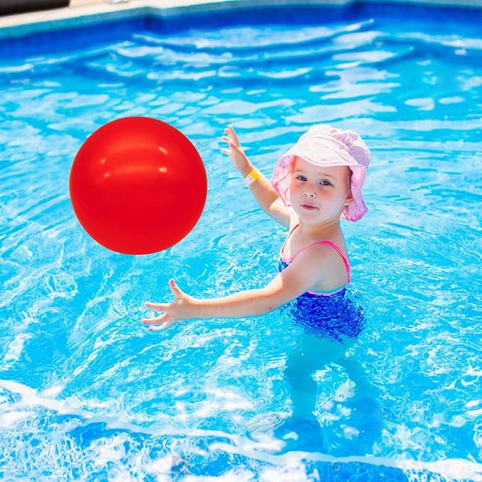 12 Pcs Playground Balls for Kids, 9 Inch Inflatable Bouncy Balls with Pump for Kickball, Dodgeballs, Indoor Outdoor Play Balls