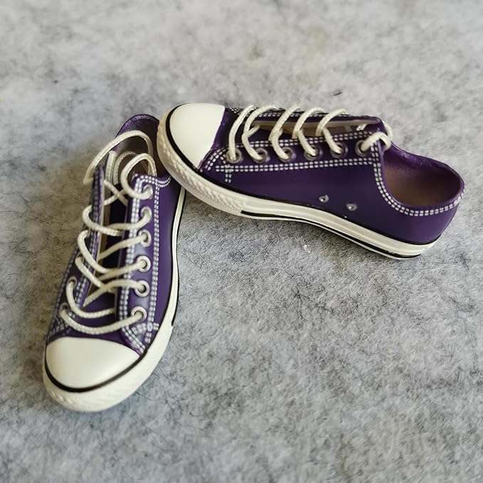 1:6 Scale Figure Shoes Sneakers Shoe for 1/6 12 inch Female Action Figure Phicen TBLeague (Purple)