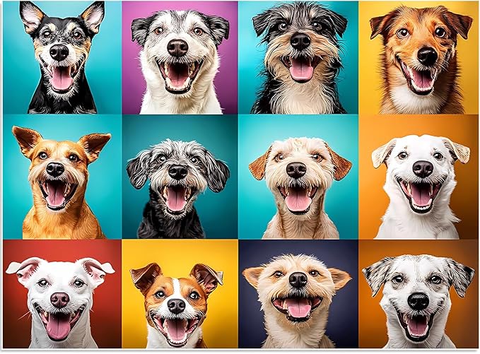 500 Piece Puzzles for Adults, Cute Dogs Jigsaw Puzzle for Adults Seniors,Recycled Cardboard Dogs Puzzle 500 Piece,Family Activity Great Gift for Family Friends 20.5 * 15 inch