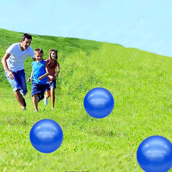 6 Pcs Playground Balls for Kids, 9 Inch Inflatable Bouncy Balls with Pump for Kickball, Dodgeballs, Indoor Outdoor Play Balls