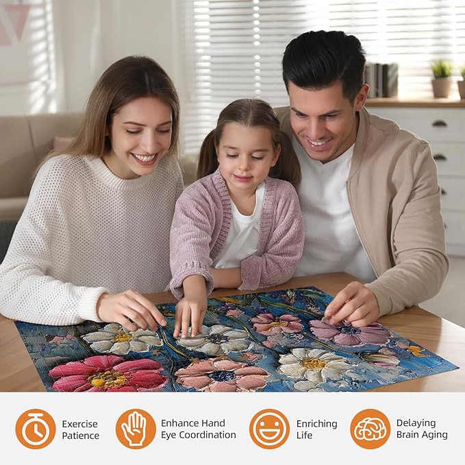 Jigsaw Puzzle 1000 Pieces Oil Painting Secret Garden Puzzle Romantic European Florals, 1000-Piece Collector’s Puzzle