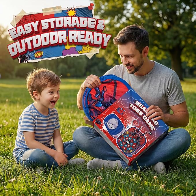 Bean Bag Toss Game for Kids - Cornhole Board Outdoor Toys for Toddlers -Party Activities Carnival Outside Yard Backyard Beach Lawn Games Toy for Kid Boys Girls Age 3 4 5 6 7 8 Year Old Birthday Gifts