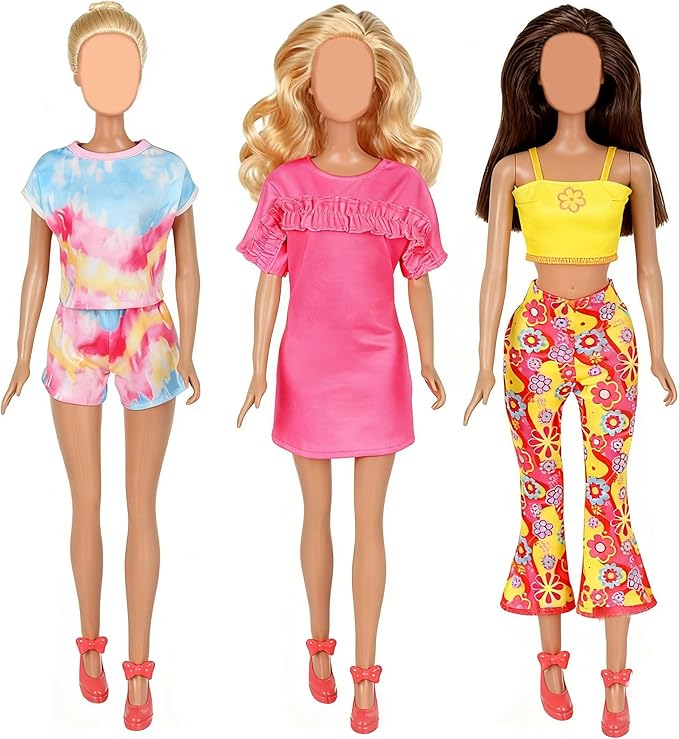 ZITA ELEMENT Fashion Doll Clothes Set - 3 Complete Outfits for 28-inch Dolls - Quality Casual Wear Clothes Set for 28 Inch Girl Doll Clothing (Dolls and Shoes are NOT Included)