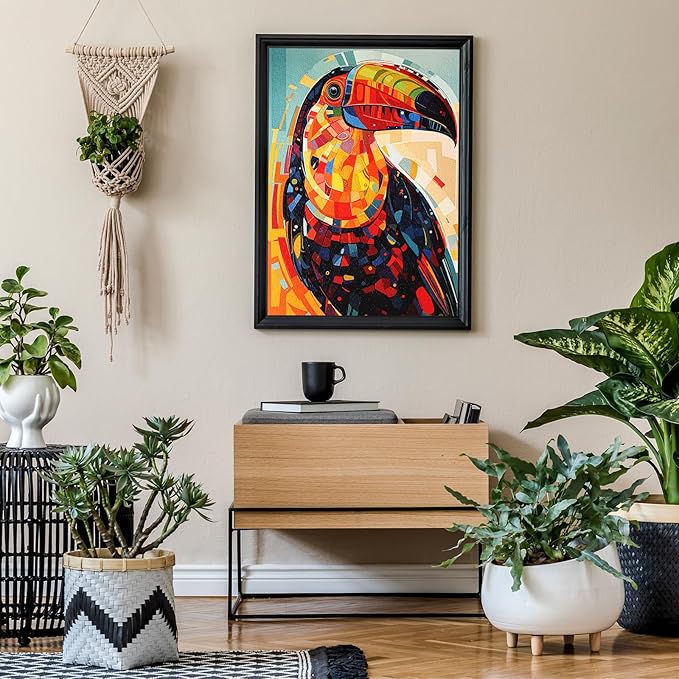 Jigsaw Puzzles for Adults 1000 Pieces, Animal Bird Toucan Funny Difficult Challenging Unique Puzzle for Game Night Family Home Decor, 20x27 Inches, Toucan