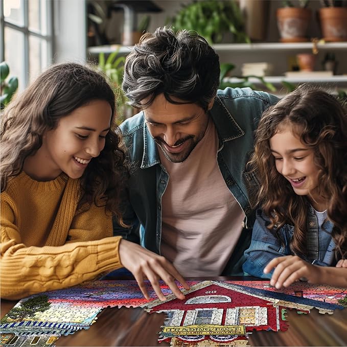 White Mountain 1000 Piece Jigsaw Puzzle Retro Coastal Storefront Puzzles with Large Pieces for Adults and Family 24"x30" - The Trading Post