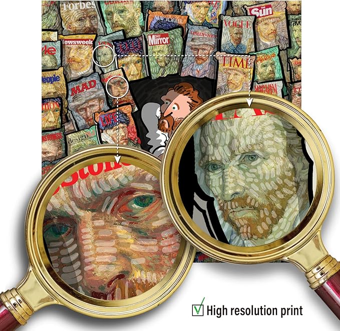 Antelope - 1000 Piece Puzzle for Adults, Van Gogh Jigsaw Puzzles 1000 Pieces by Artist Alireza Karimi Moghaddam, 22" x 22", Van Gogh Jigsaw Puzzle, (Unknown Popular)