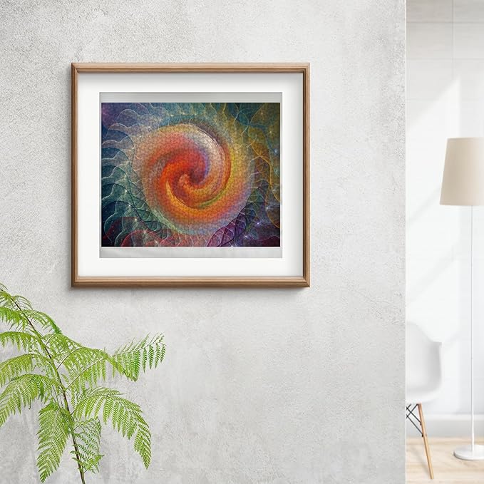 Multicolored Swirl Jigsaw Puzzles for Adults 1000 Pieces, Large Fantasy Puzzle, Intellectual Decompressing Challenging Fun Game Size 27" x 20"