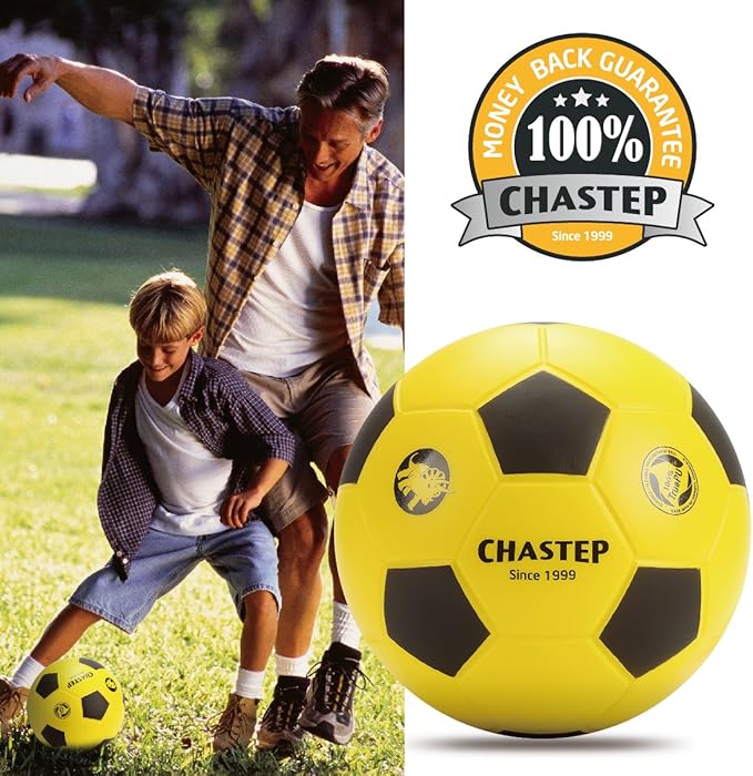 8" Foam Soccer Training Ball Perfect for Child 3+ Play and Excercise Soft Kick - Practice and Backyard Play - Best for First-Time Yellow/Black