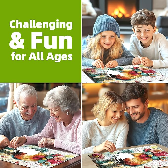 Sunglasses Cool Chicken 1000 Piece Puzzles for Adults, Hard Challenge Art Jigsaw Puzzles, for Gifts Birthday Party Games Family, 27.5" X19.7" Dust Free Puzzle