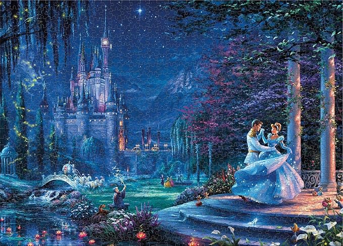 Ceaco - Thomas Kinkade - Disney - Cinderella - Dancing in The Starlight - 1000 Piece Jigsaw Puzzle