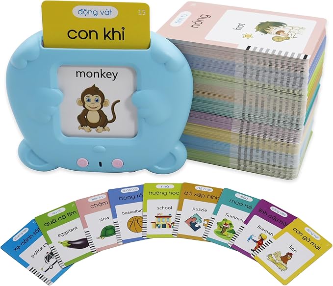 MAYAPHILOS 510 Sight Words Vietnamese and English Talking Flash Cards