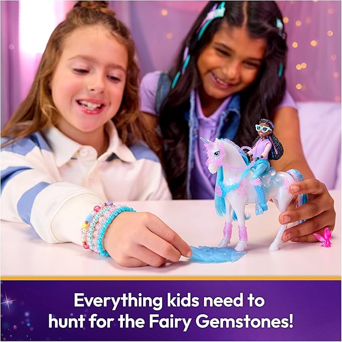 Unicorn Academy, Glacier’s Gemstone Adventure with Layla Doll & 13 Accessories, Dolls & Unicorn Toys for Girls Ages 4 and up