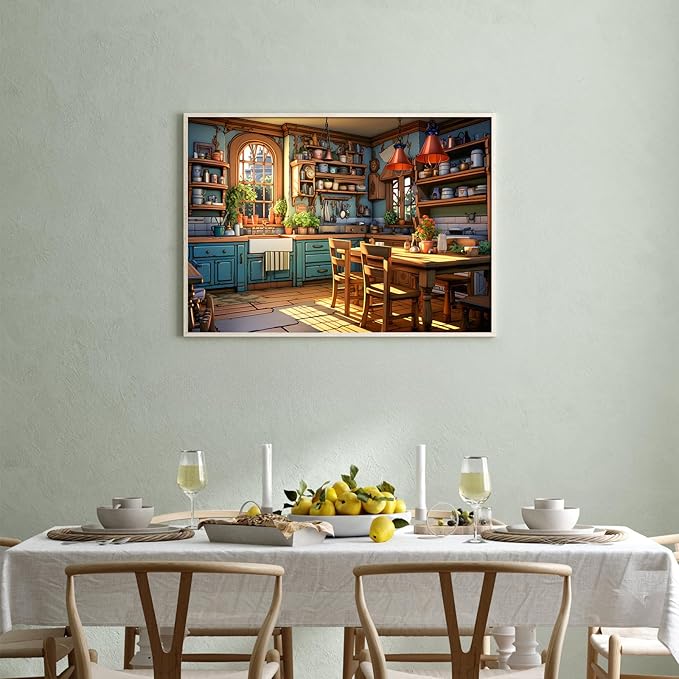 Warm Kitchen - Puzzles for Adults 1000 Pieces, Jigsaw Puzzles for Adults 1000 Piece, Challenging Game Toys, Impossible Puzzle, Family Decoration Puzzle