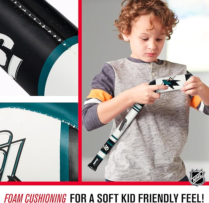Franklin Sports NHL Team Mini Soft Hockey Stick Set - NHL Team Soft Foam Mini Hockey Stick and Ball - Great Toy for Kids