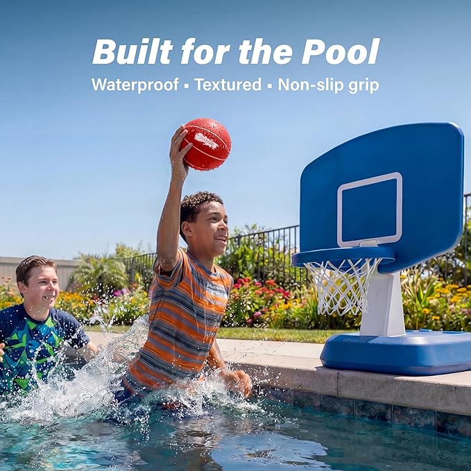 GoSports Swimming Pool Basketballs 3 Pack - Red or Blue - Great for Floating Water Basketball Hoops