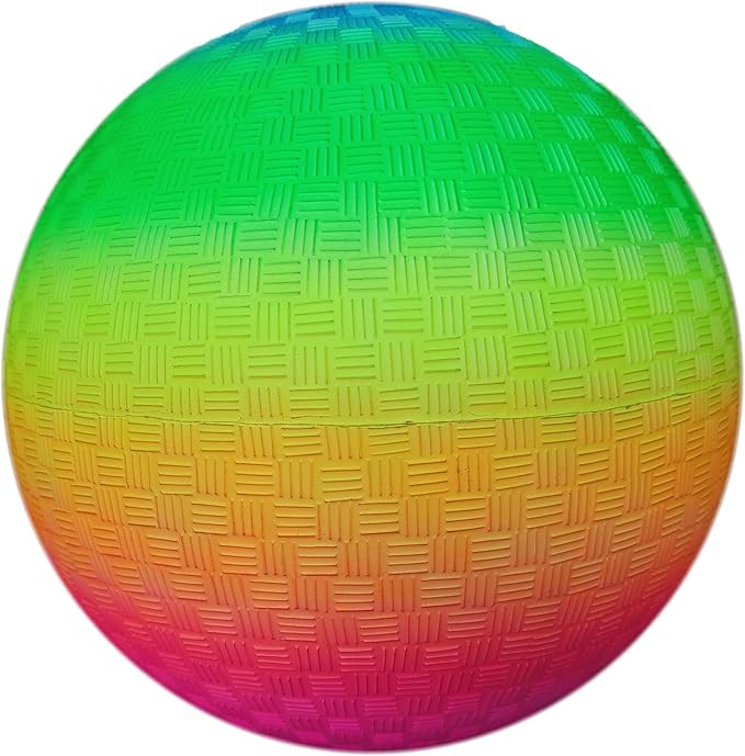 AppleRound 8.5 Inch Playground Ball with Air Pump, Pack of 1 Ball with 1 Pump, Official Size for Dodge Ball, Handball, Camps and Schools