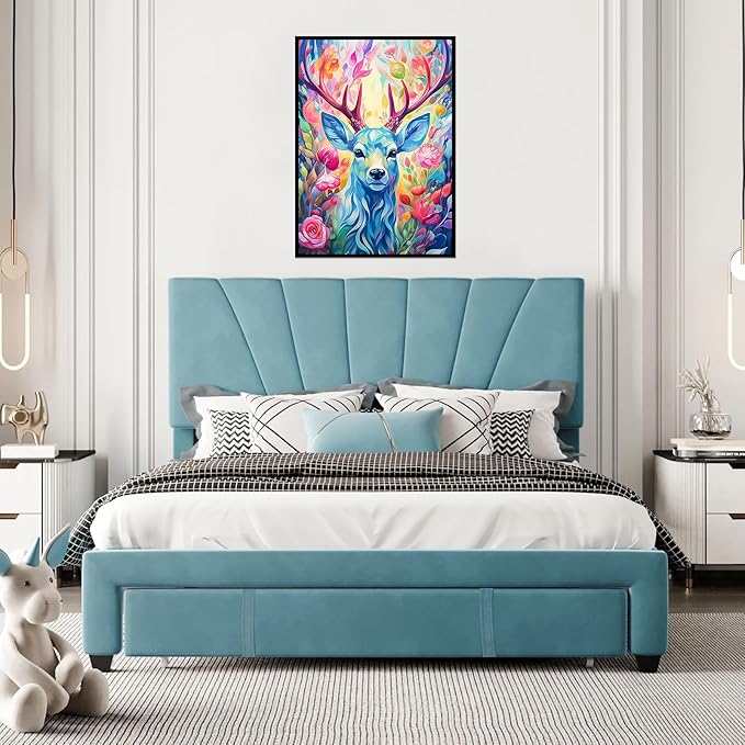 Jigsaw Puzzles 1000 Pieces Geometric Colorful Deer Puzzle for Adults 1000 Pieces Fantasy Puzzles for Adults Jigsaw Puzzle Modern Art 1000 Piece Puzzles for Adults Teens Seniors
