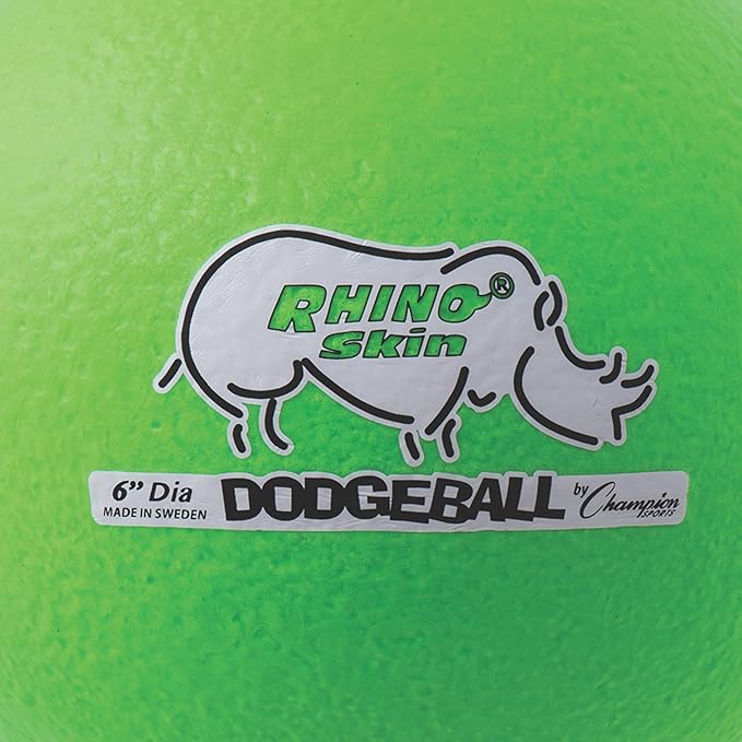 Champion Sports® Rhino Skin® Low Bounce Dodgeball Sets & Singles for Playground, PE, Backyard & League Games – Team Sports Equipment for Youth & Adults