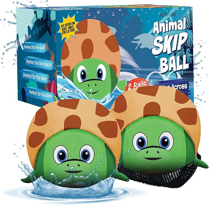 Activ Life The Ultimate Water Skip Balls, Water Bouncing Ball for Swimming Pool, Beach Toys for Friends, Family, Kids and Adults
