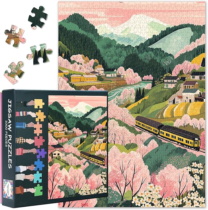 Puzzles for Adults 1000 Pieces, Buildings, Streets and Bridges Jigsaw Puzzles, Adult Puzzle for Adults, Educational Fun Games or Toys for Elders Friends 20X27 INCH