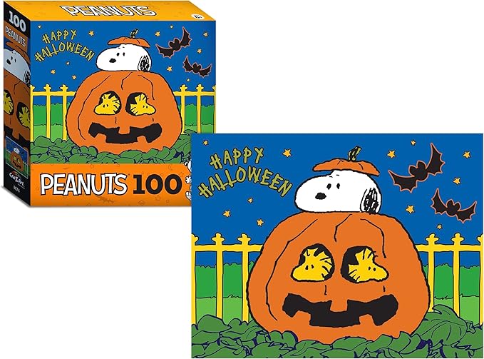 RoseArt - Peanuts - Happy Halloween - 100 Piece Jigsaw Puzzle for Kids and Adults