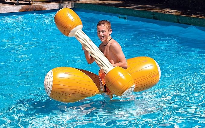 SWIMLINE Inflatable – Pool Battle Game with Ride-On Floats & Boppers