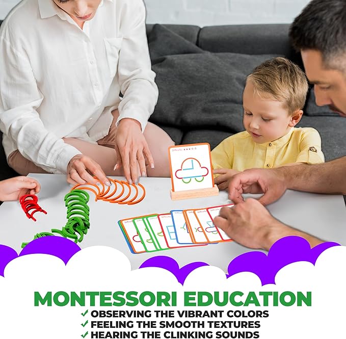 Stem Kids Toys for Creative Learning Building Educational Resources Kids Toy for Preschool and Kindergarten 3 4 5 6 Years Old Boys and Girls Brain Teaser Smart Sticks Toys