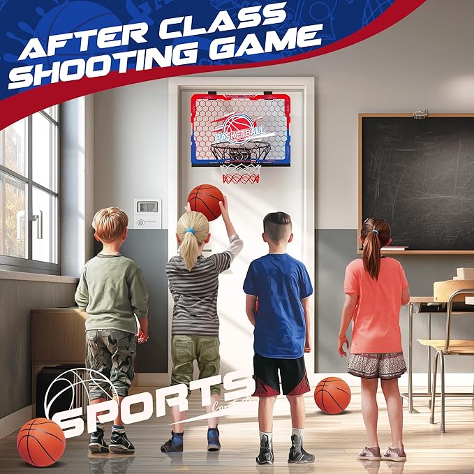 Kids Arcade Basketball Hoop Indoor Outdoor Single Shot Basketball Game for Toddler,Carnival Games Sport Gifts for Boys Girls Ages 3-8 Years Old,Ideal for Competition