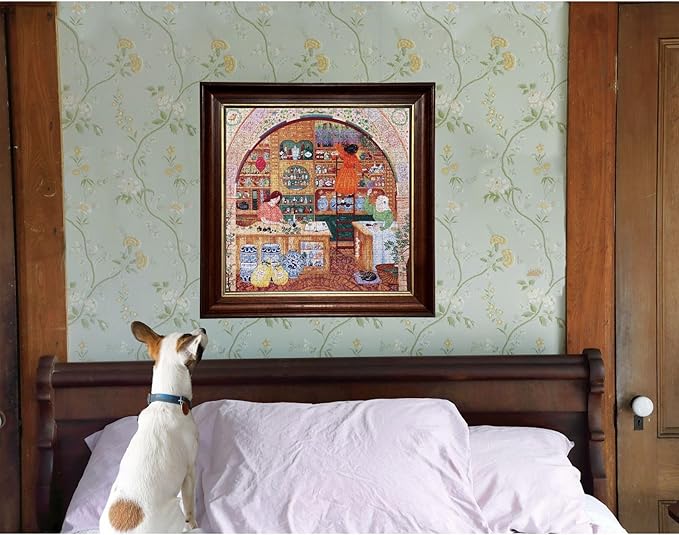 eeBoo 1000 Piece Puzzle - Ancient Apothecary Jigsaw Puzzle for Adults, Square 23" x 23" Made with Recycled Board & Vegetable-Based Ink