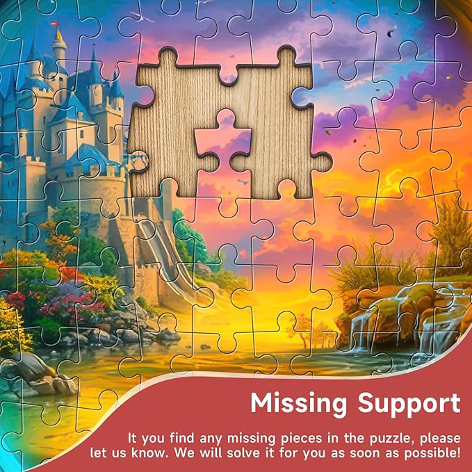 Fantasy Hourglass 1000 Piece Puzzle for Adults - Magical Time & Landscape Art, Dual World Scene, Poster & Lettered Back, 20"x28" HD, Gift for Fantasy & Art Lovers