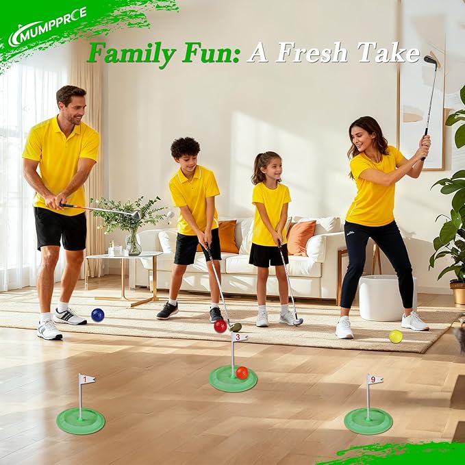 Putt-Putt Mini Golf Game, Mini Golf Set - Build Your Own Course at Home, The Office or On The Green - 9 Pack Putting Cups for Indoor & Outdoor Fun, Easy to Set Up, Gift for Players of All Skill Level