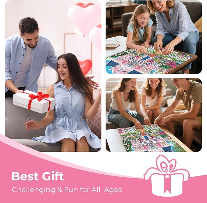 Puzzles for Adults 500 Pieces,Beautiful Manor Puzzle for Adults 500 Pieces,Spring Garden House Jigsaw Puzzles for Seniors, Perfect for Game Nights Giving Puzzles,20.5x15 in