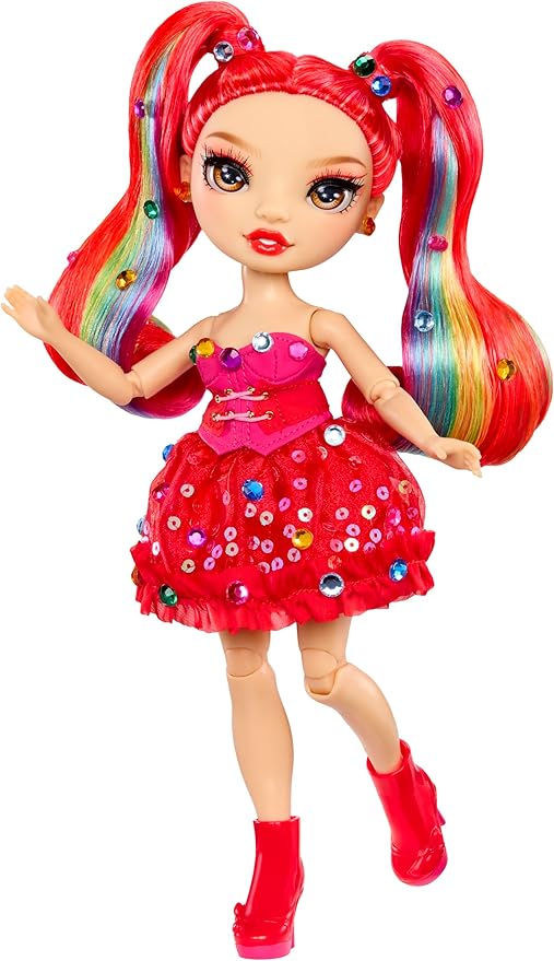 Rainbow High Be Dazzling Fashion Dolls- Vivienne Rouge (Red) with Bedazzler Tool and Sparkle Gems