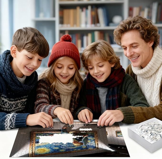 Adult Puzzles 1024 Pieces Jigsaw Puzzles with Letters on Back Impossible Puzzle Family Decoration Puzzles Funny Gift for Valentine Friends (23.86 x 23.86 Inch)